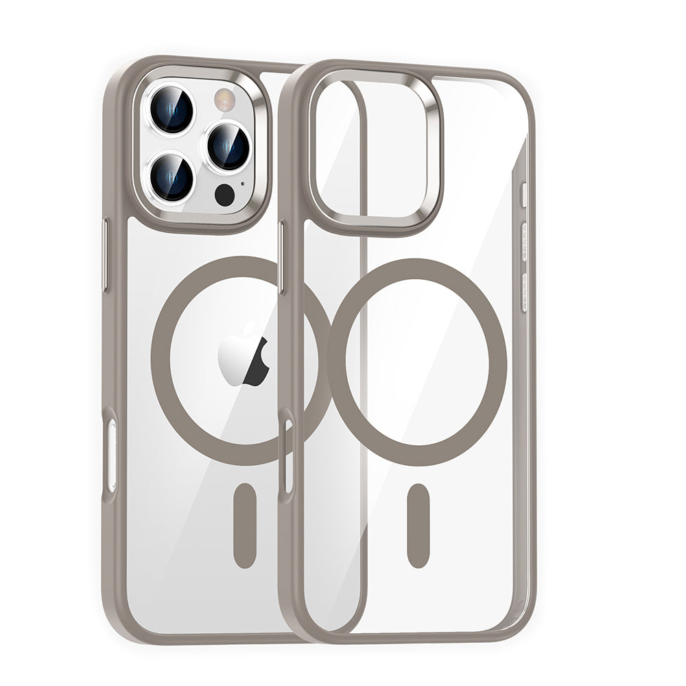Highly transparent soft frame magnetic mobile phone protective case
